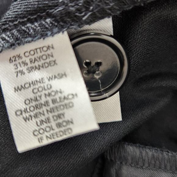 SALE Loft Kate Pant Sailor Flare High Waist Wide-Leg Trousers Black Woman's 12 - Picture 5 of 5